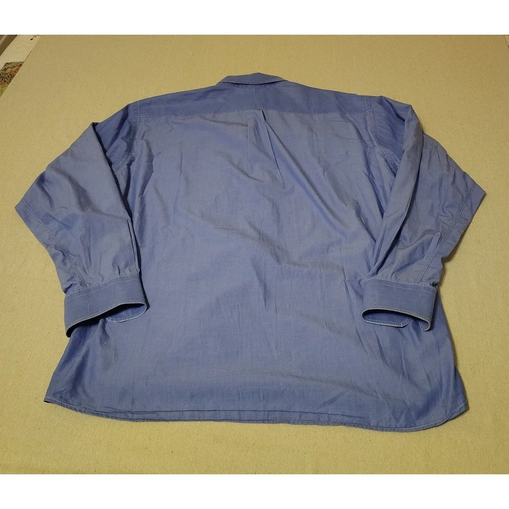 Gitman Bros Master Shirt  Mens Large Blue Cotton Button Down‎ Shirt USA Made 3